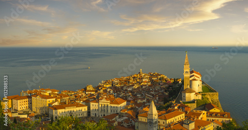 panorama of  Piran  Slovenia