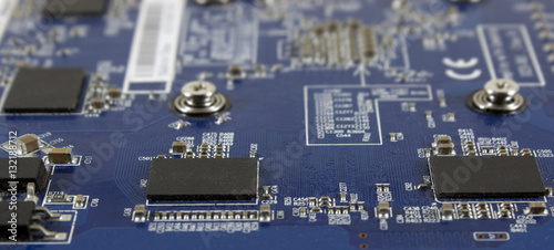 computer chip Electronics motherboard high tech blue