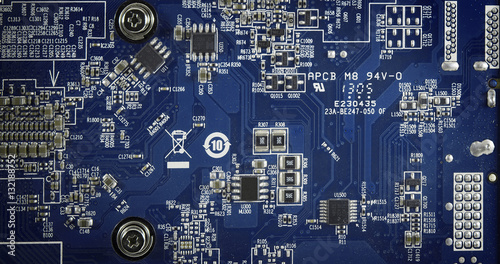computer chip Electronics motherboard high tech blue