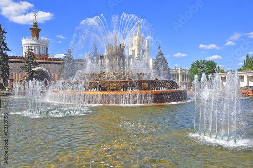 Fountain Stone flower in Moscow