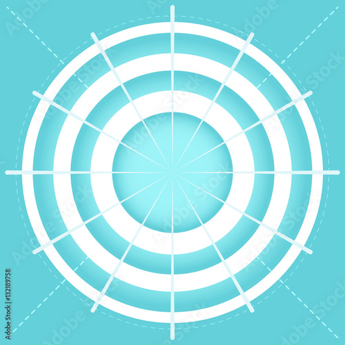 Abstract technology circles background. Vector illustration.