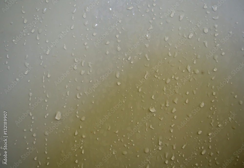 Water droplets adhered on the bathroom door. Water droplets adhered on the bathroom door.