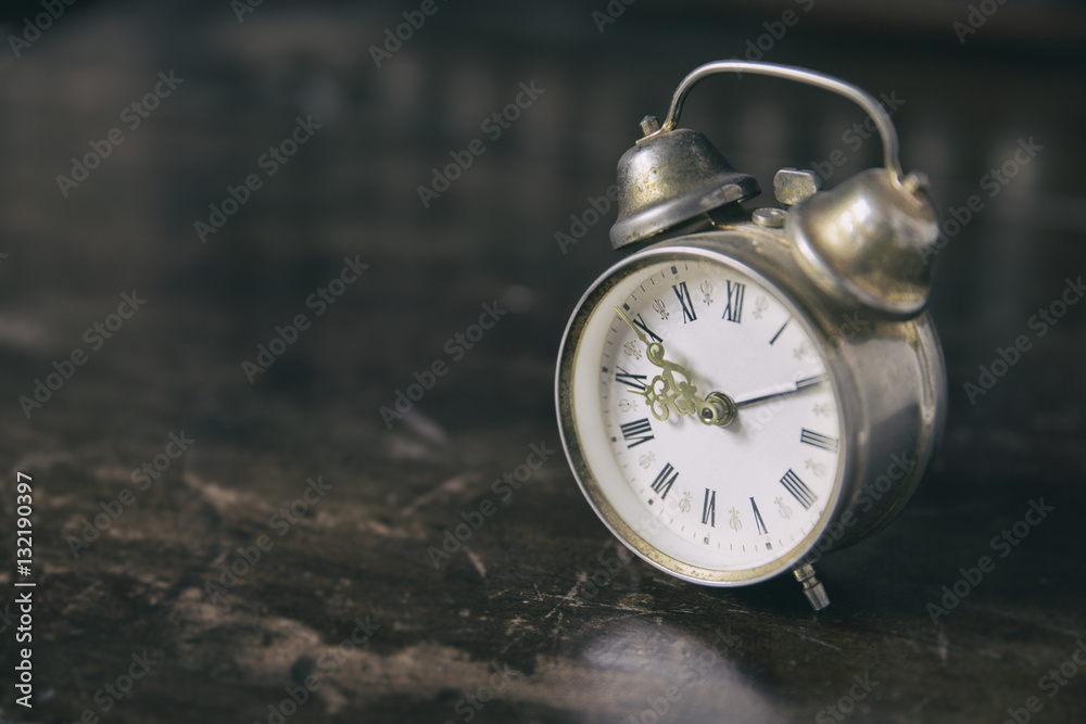 Aged metal clock Aged metal clock