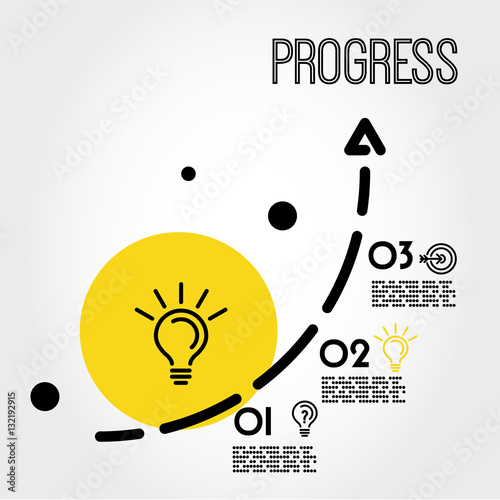 two yellow infographic arrows
