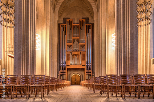 Grundtvigs Church in Copenhagen, Denmark photo