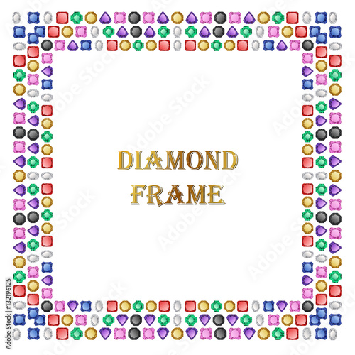 Diamonds square frame