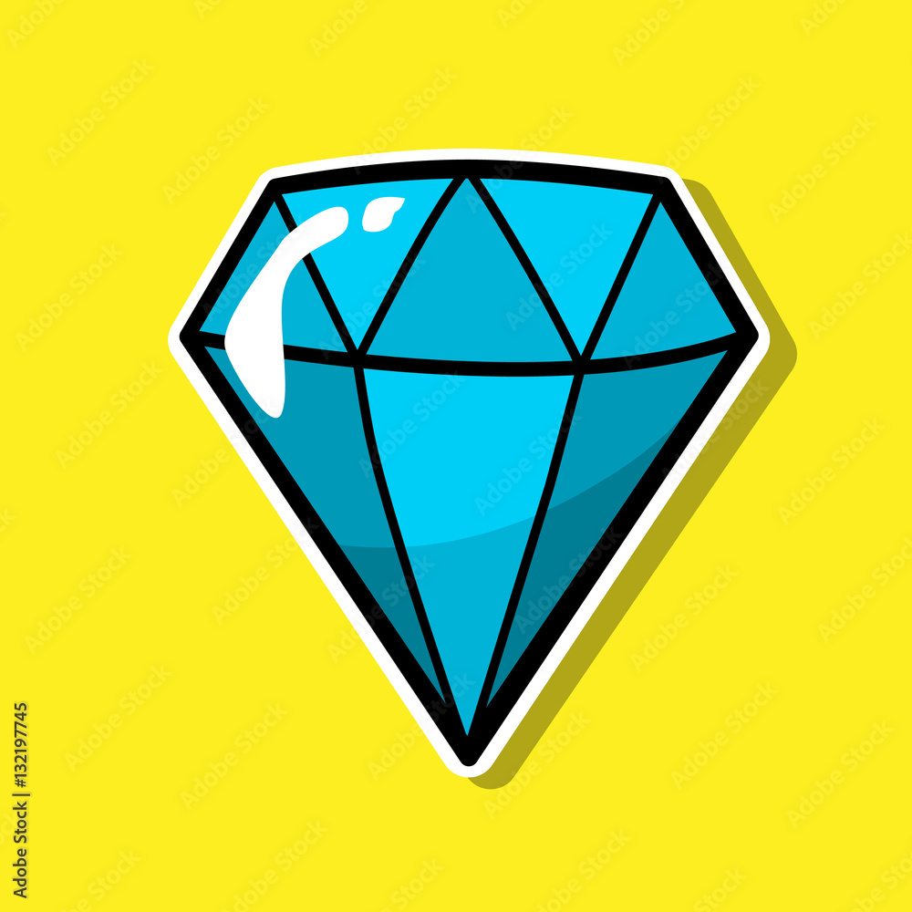 Blue Diamond Comic' Sticker