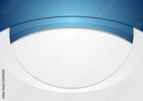 Blue grey abstract wavy corporate background