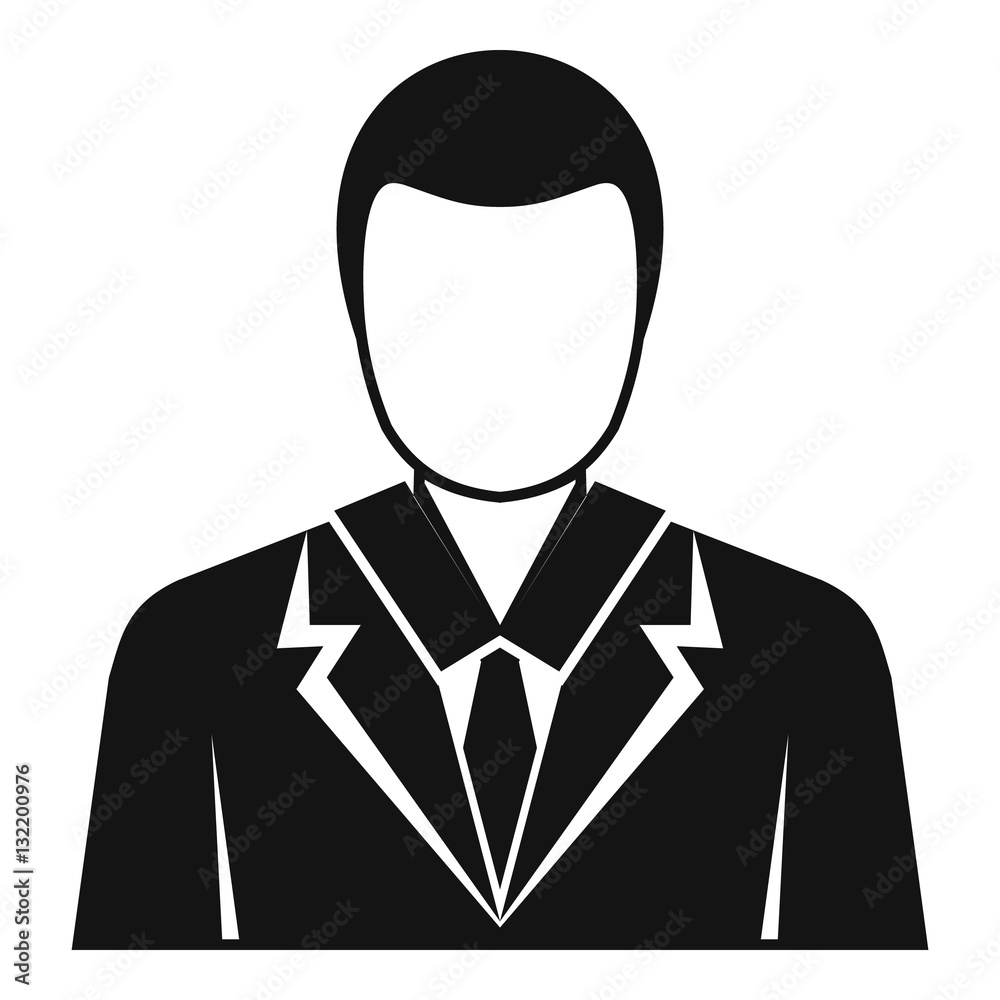 Businessman avatar icon. Simple illustration of businessman avatar vector icon for web Businessman avatar icon. Simple illustration of businessman avatar vector icon for web