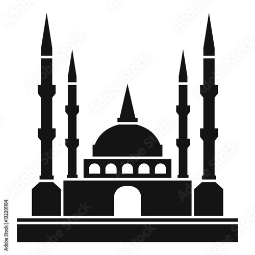 Mosque icon. Simple illustration of mosque vector icon for web