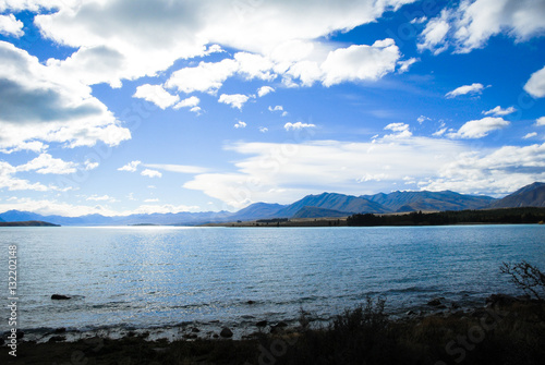 秋のテカポ湖（ニュージーランド）