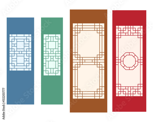 Korean ornament for wall, and window in flat