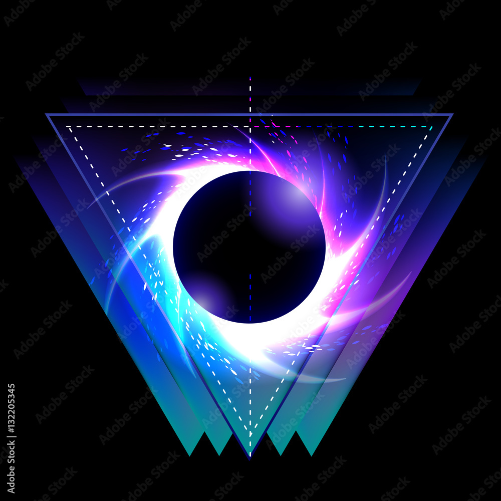 Starry Vortex Black hole with starry vortex Stock Vector | Adobe Stock