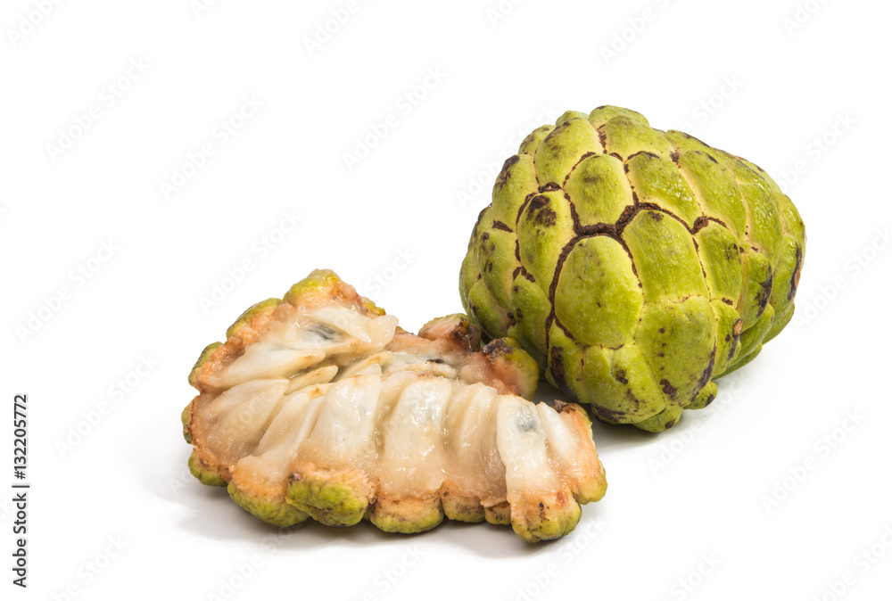 Fototapeta premium Fresh Custard Apple isolated