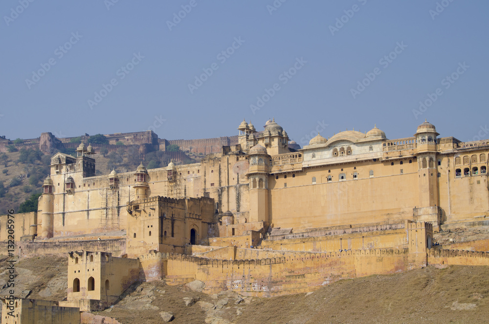 Amber's fort in India the city of Jaipur
