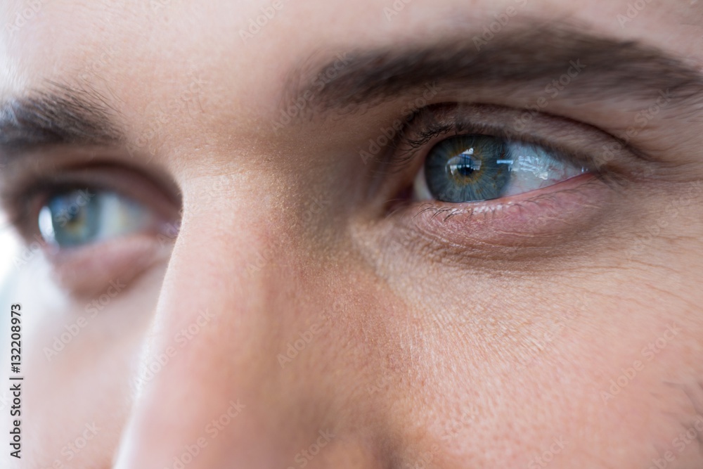 Man with green eyes Man with green eyes