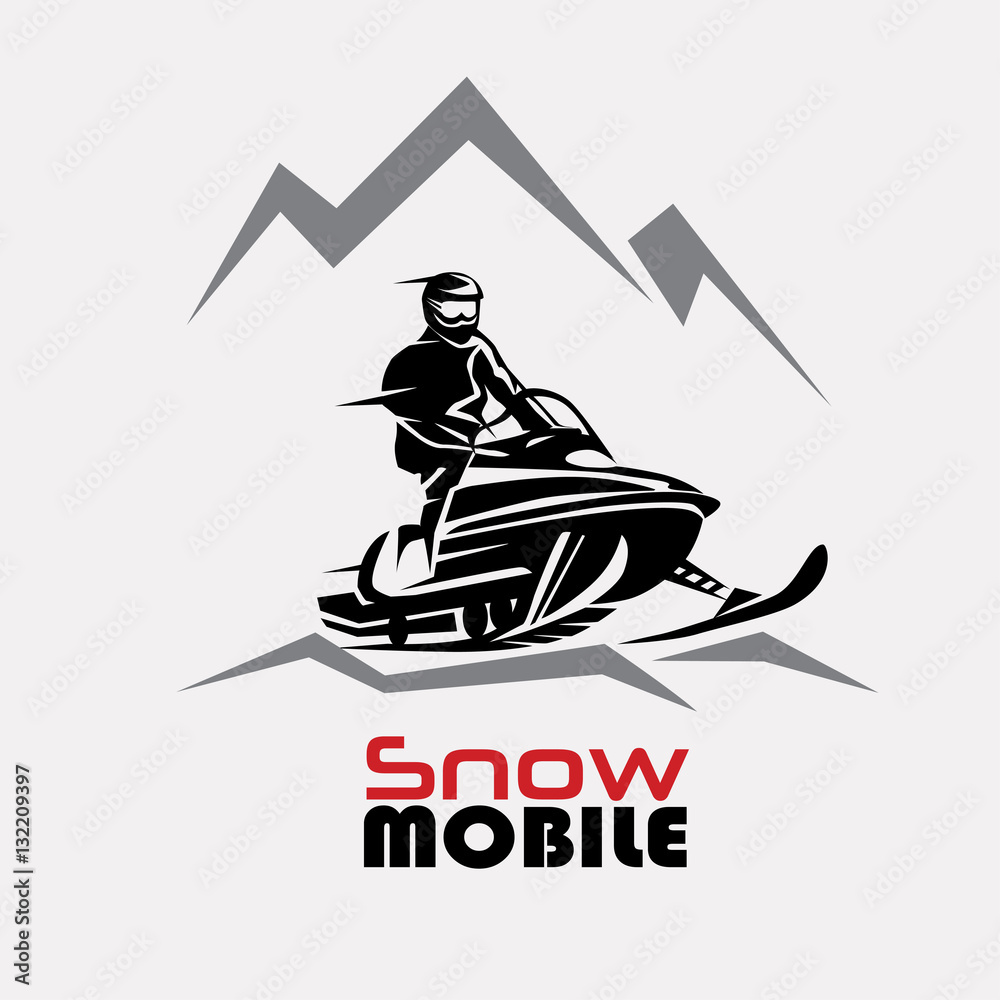 Photo & Art Print snowmobile logo template, stylized vector symbol, lapencia photo-art-print-snowmobile-logo-template-stylized-vector-symbol-lapencia
