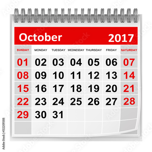 Calendar - October 2017