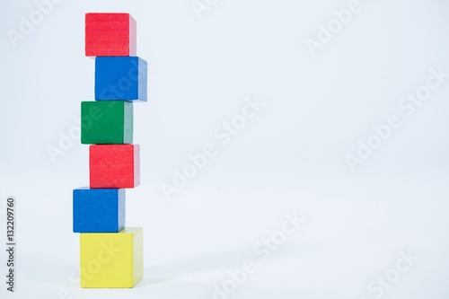 Картината върху платно Stack of building blocks