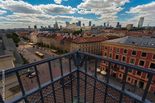 Widok na ścisłe centrum stolicy Polski - Warszawy
