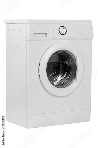 Isolated washing machine on a white background