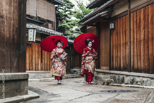  Portrait of  a Maiko geisha in Gion Kyoto