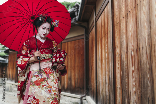  Portrait of a Maiko geisha in Gion Kyoto