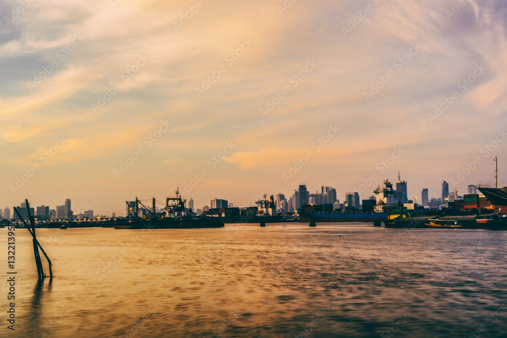 Fototapeta premium The Cargo Ships