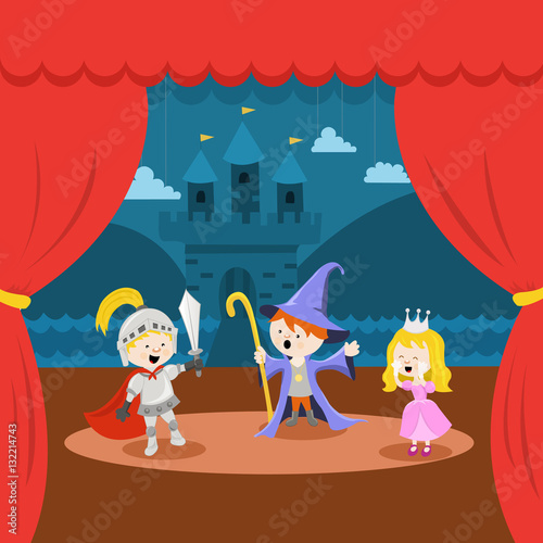 Cute Little Kids' Theater Performance