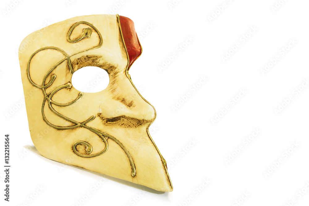 Venetian carnival Doctor mask isolated on white background Venetian carnival Doctor mask isolated on white background