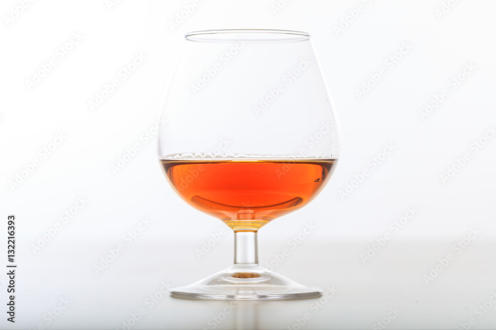 Cognac glass on white background Cognac glass on white background