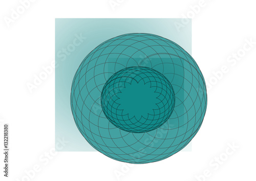 forme ronde,bleue,fond abstrait