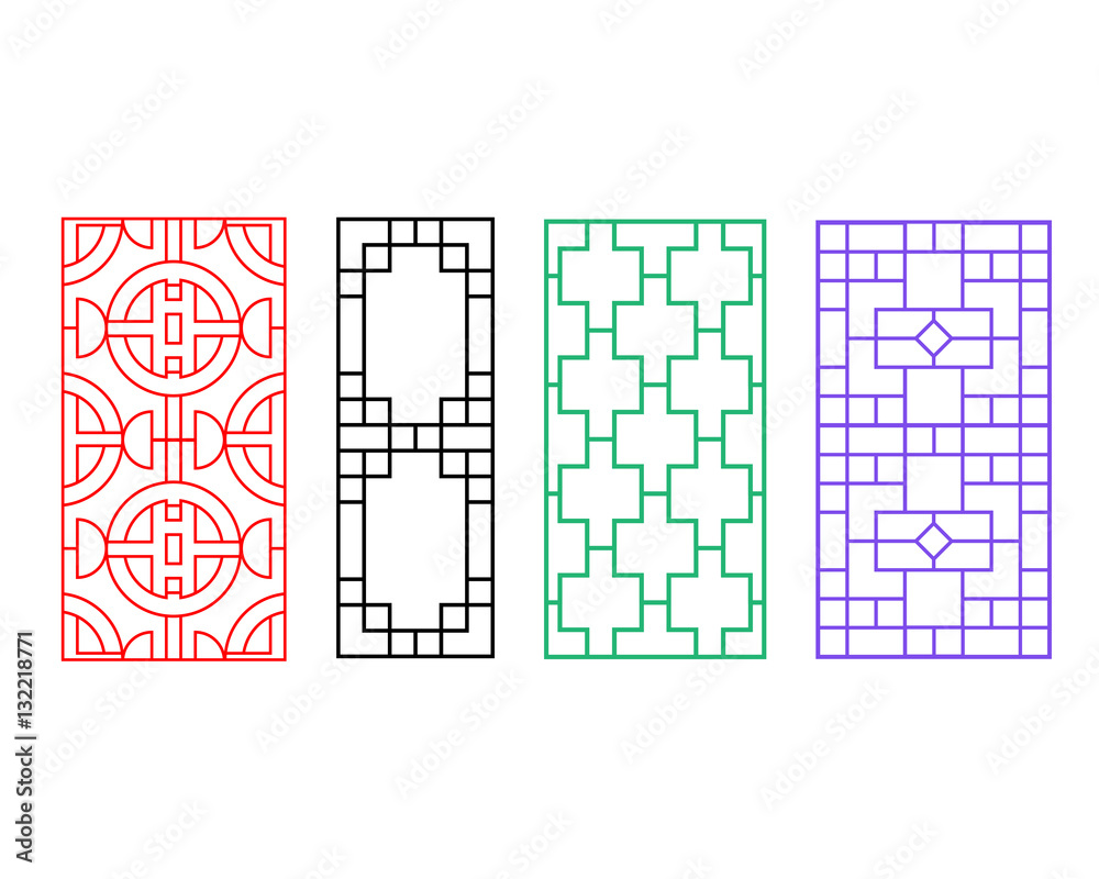 Chinese ornament for door, window, wall and fence Chinese ornament for door, window, wall and fence