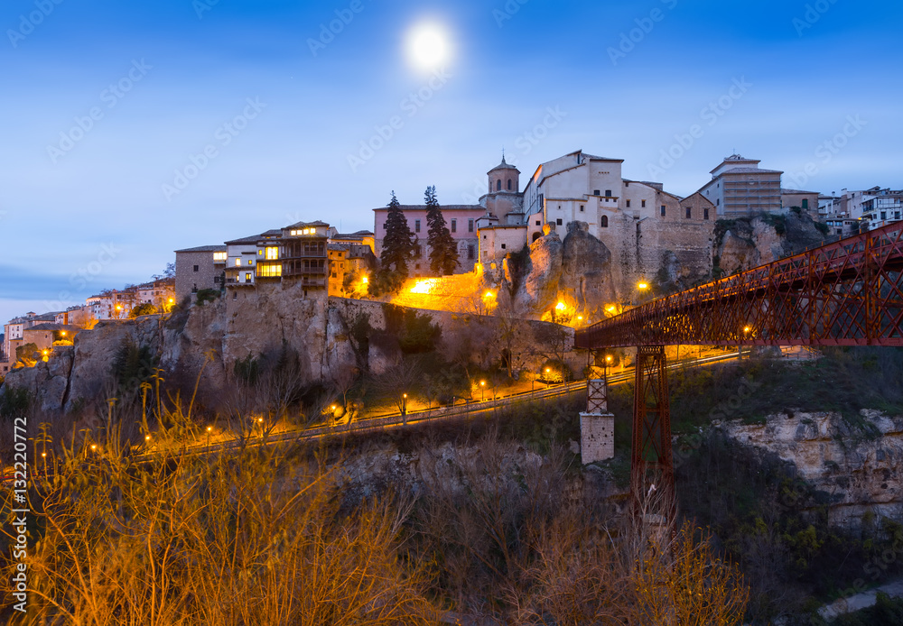 Night view of   Cuenca