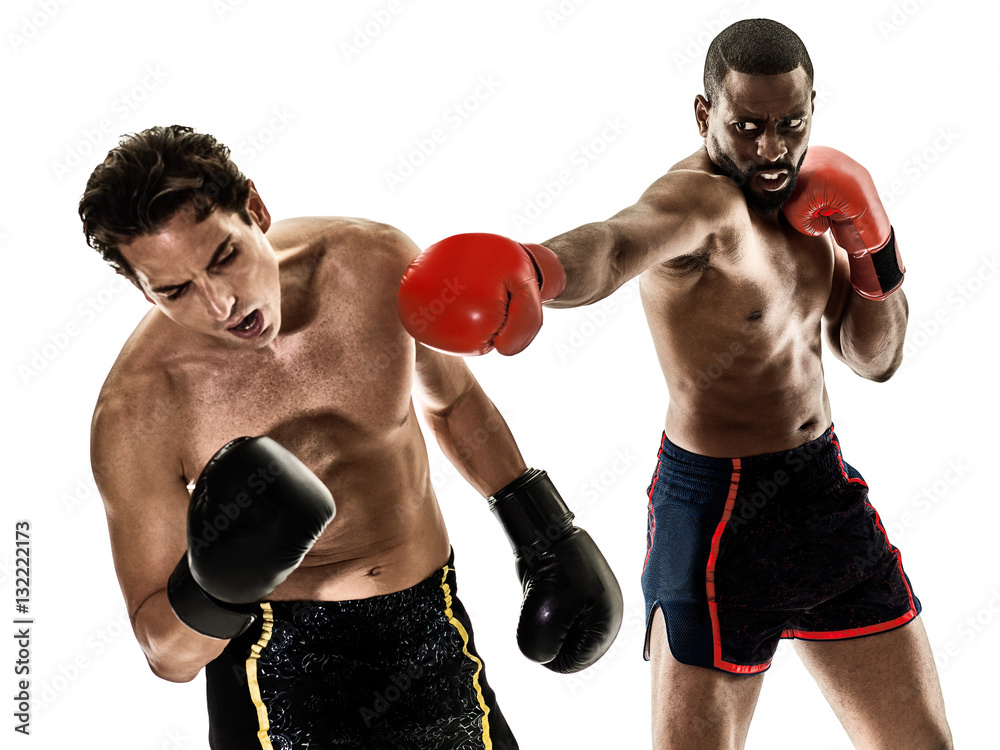 kickboxing kickboxer boxing men isolated