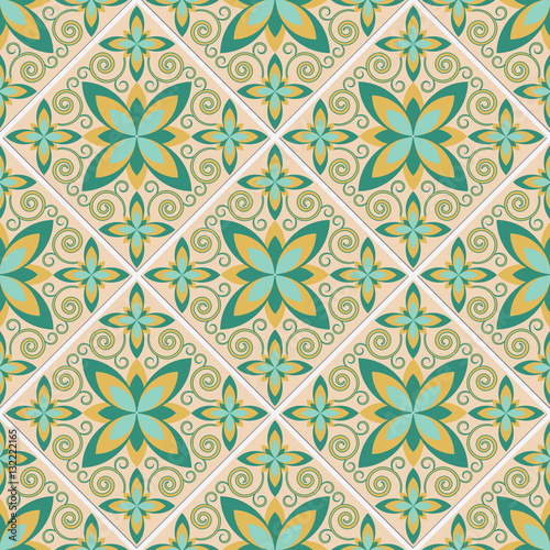 Tile decorative pattern ornament.