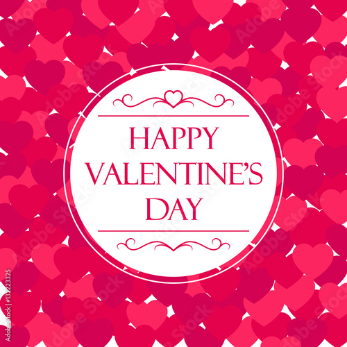 Valentine's day vector card
