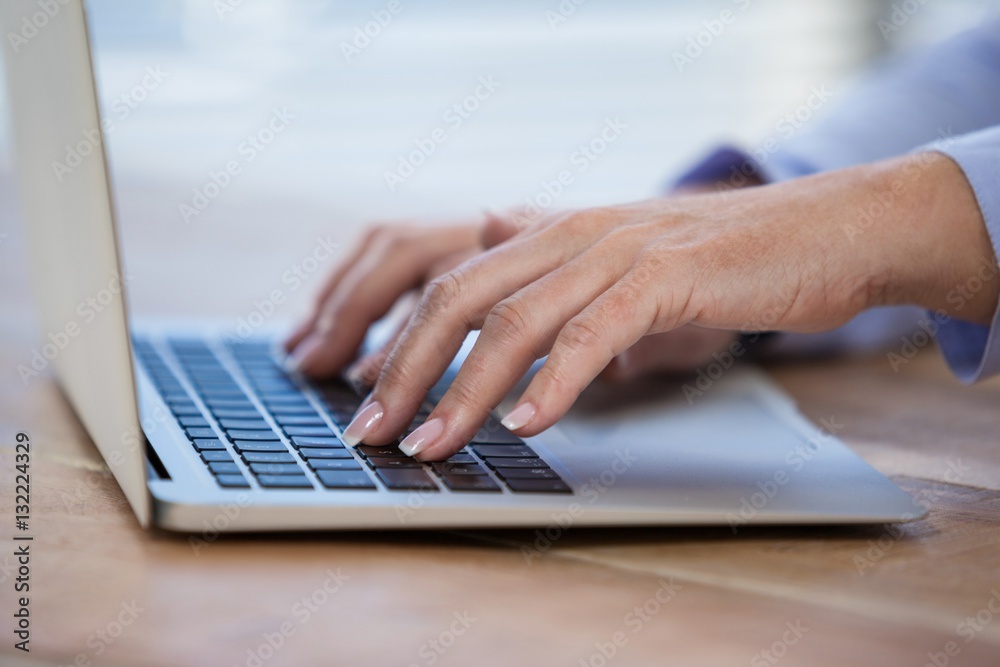 Female doctor working on her laptop Female doctor working on her laptop