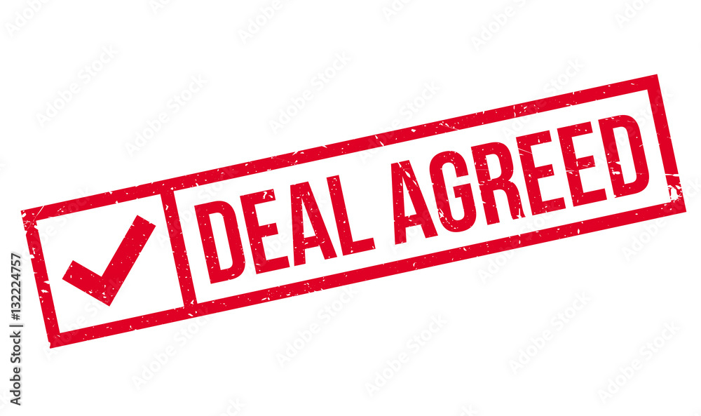 Deal Agreed rubber stamp. Grunge design with dust scratches. Effects can be easily removed for a clean, crisp look. Color is easily changed. Deal Agreed rubber stamp. Grunge design with dust scratches. Effects can be easily removed for a clean, crisp look. Color is easily changed.