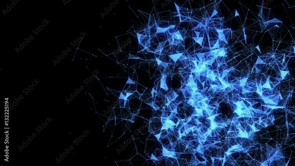Modern Hologram Plexus in Motion. Nice 3D Rendering Modern Hologram Plexus in Motion. Nice 3D Rendering