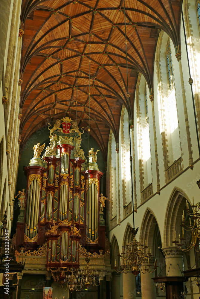 Orgue baroque de l'église Saint-Bavon à Haarlem, Pays-Bas