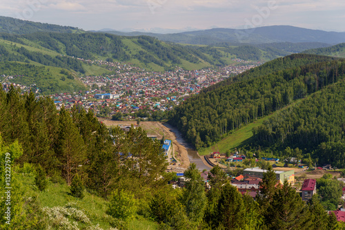 Mountains and City of Gorno-Altaysk