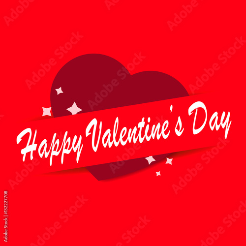Happy Valentine's Day vector card