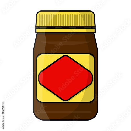 Australian food spread icon in cartoon style isolated on white background. Australia symbol stock vector illustration.