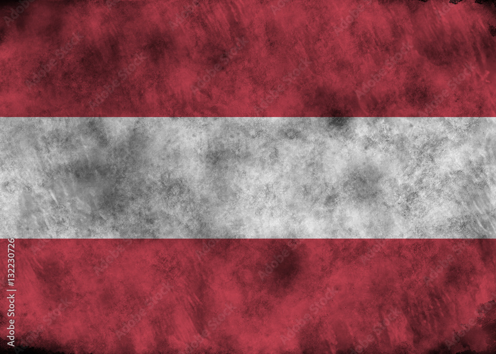 Grunge Austria flag. Grunge Austria flag.