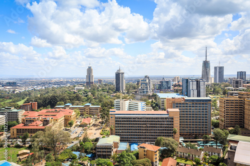 Nairobi cityscape - capital city of Kenya