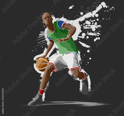 basketball player, 3d rendering © Wax