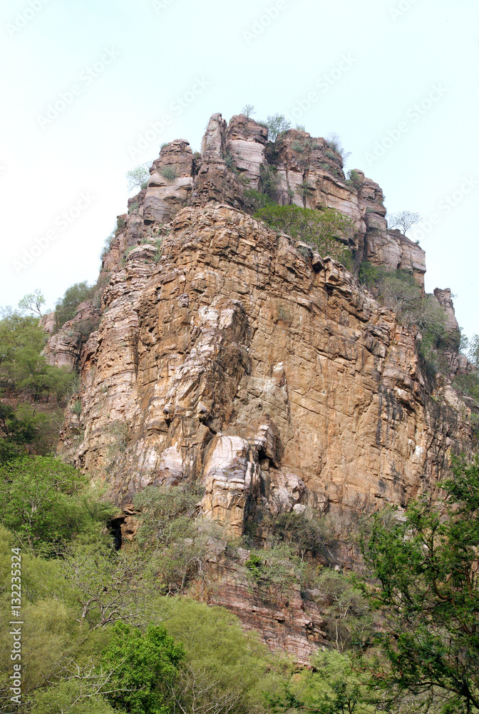 Outcrops of Vindhyan mountain, Ranthambore National Park