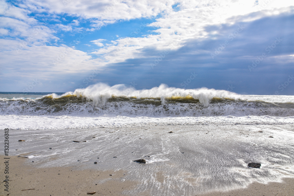 Big Wave breaking on the beach - sequence 2 Big Wave breaking on the beach - sequence 2