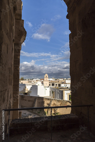 El Jem city view from the R...